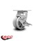 Service Caster 4 Inch V Groove Semi Steel Swivel Caster with Roller Bearing and Brake SCC SCC-30CS420-VGR-TLB - alternate 5